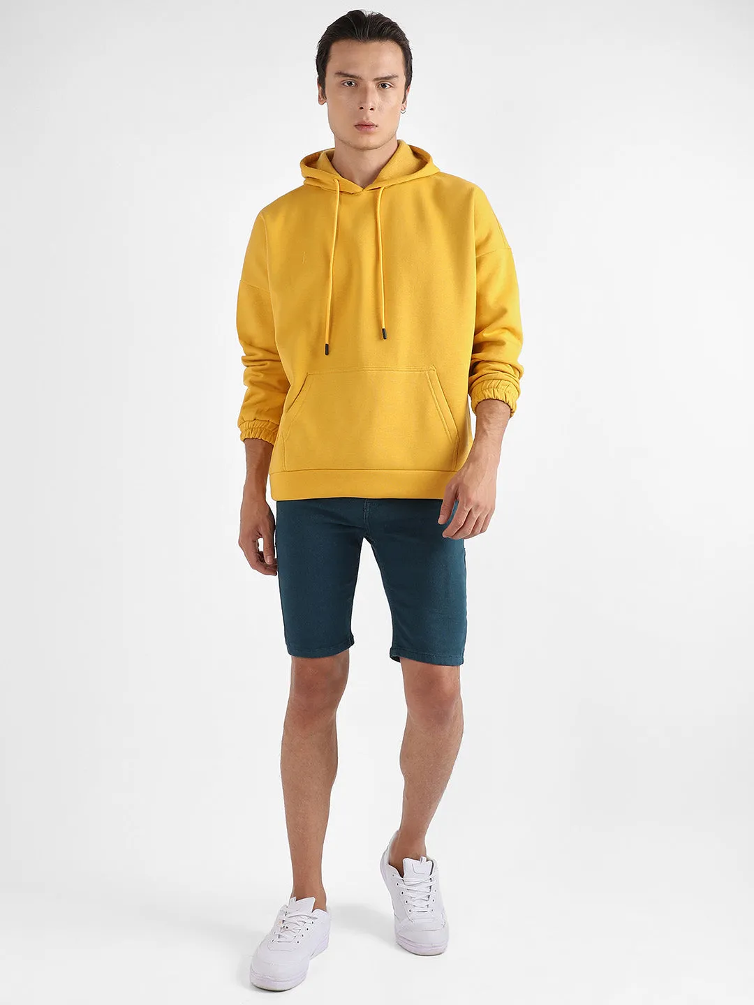 Oversized Pullover Sweatshirt With Kangaroo Pocket
