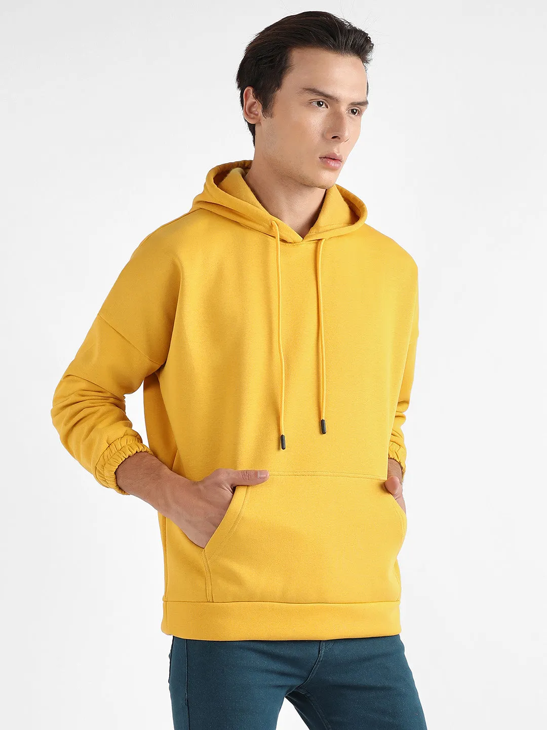 Oversized Pullover Sweatshirt With Kangaroo Pocket