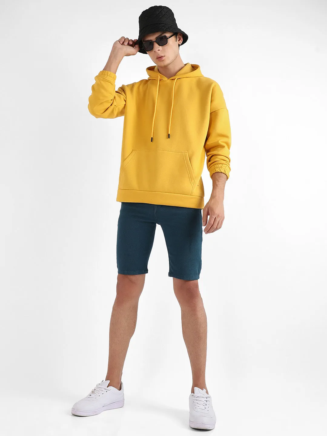 Oversized Pullover Sweatshirt With Kangaroo Pocket