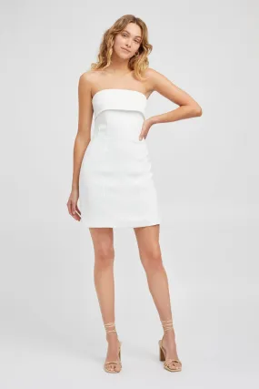 Oyster Strapless Mini Dress