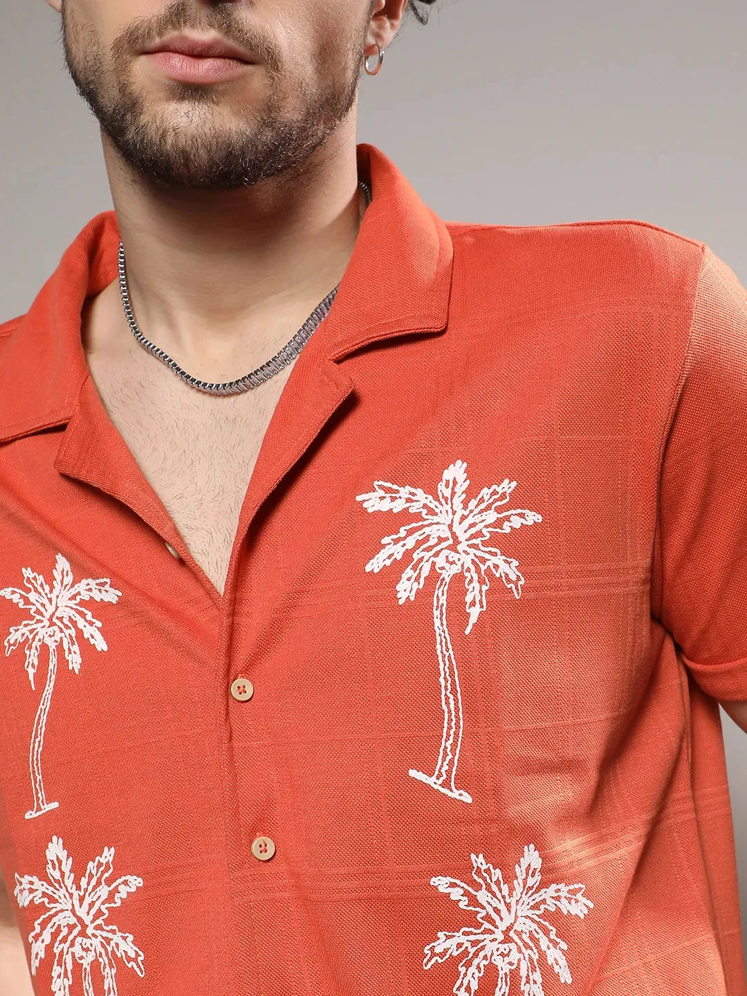 Palm Tree Knit Shirt