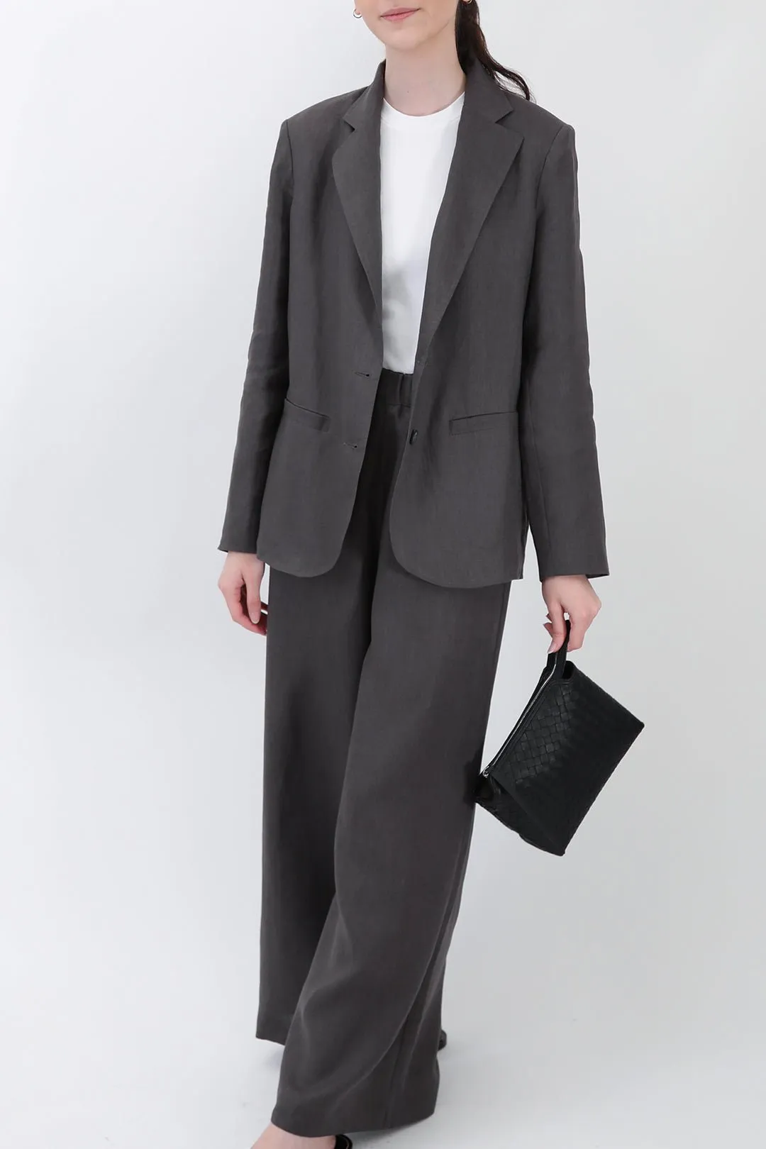 PALMETTO WIDE LEG PULL ON PANT IN ITALIAN LINEN