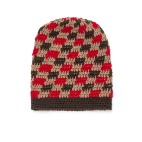 Patons Crochet Gingham Hat