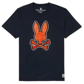 Psycho Bunny-Kendal Graphic Tee-Navy