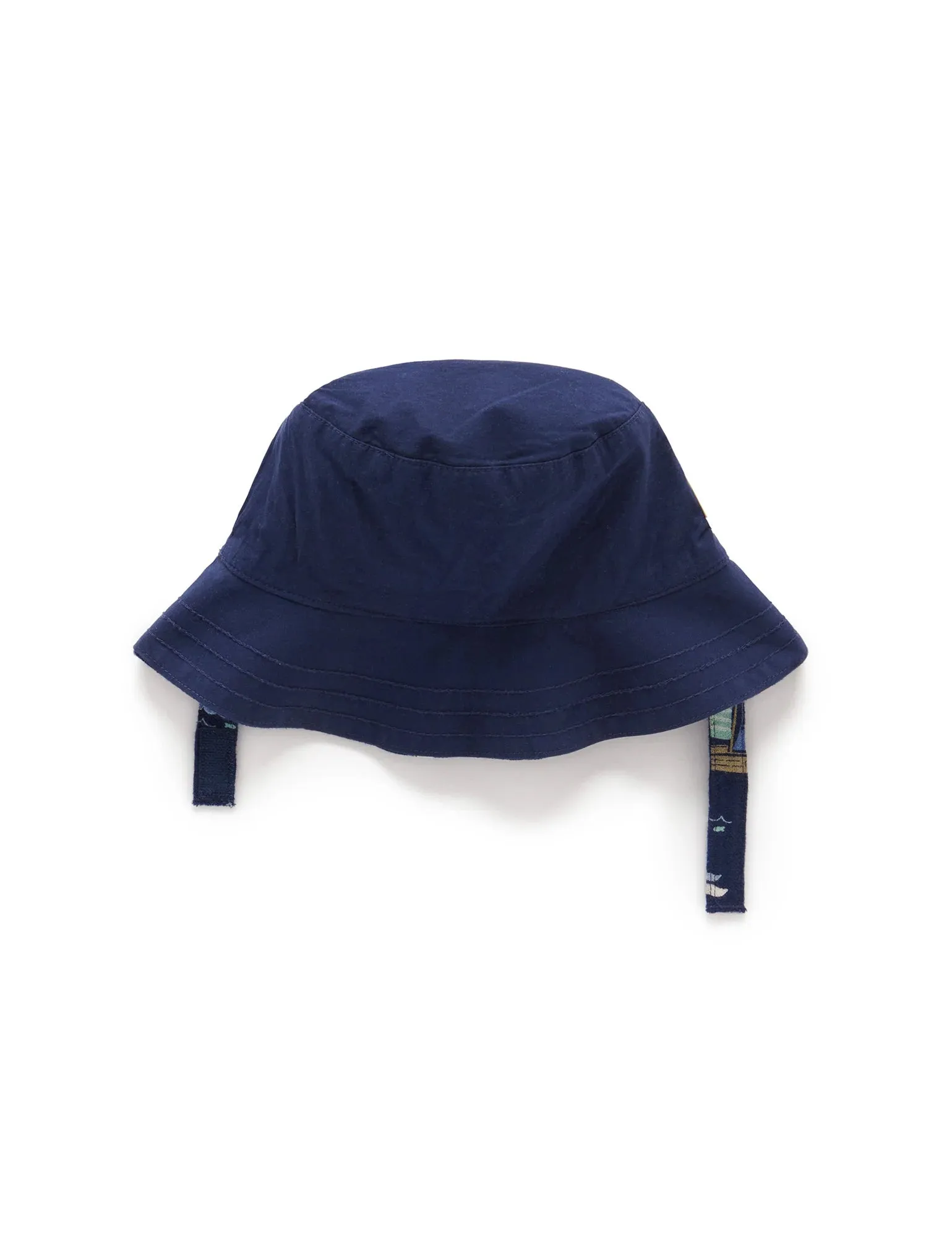 Purebaby Reversible  Bucket Hat - Yacht Print