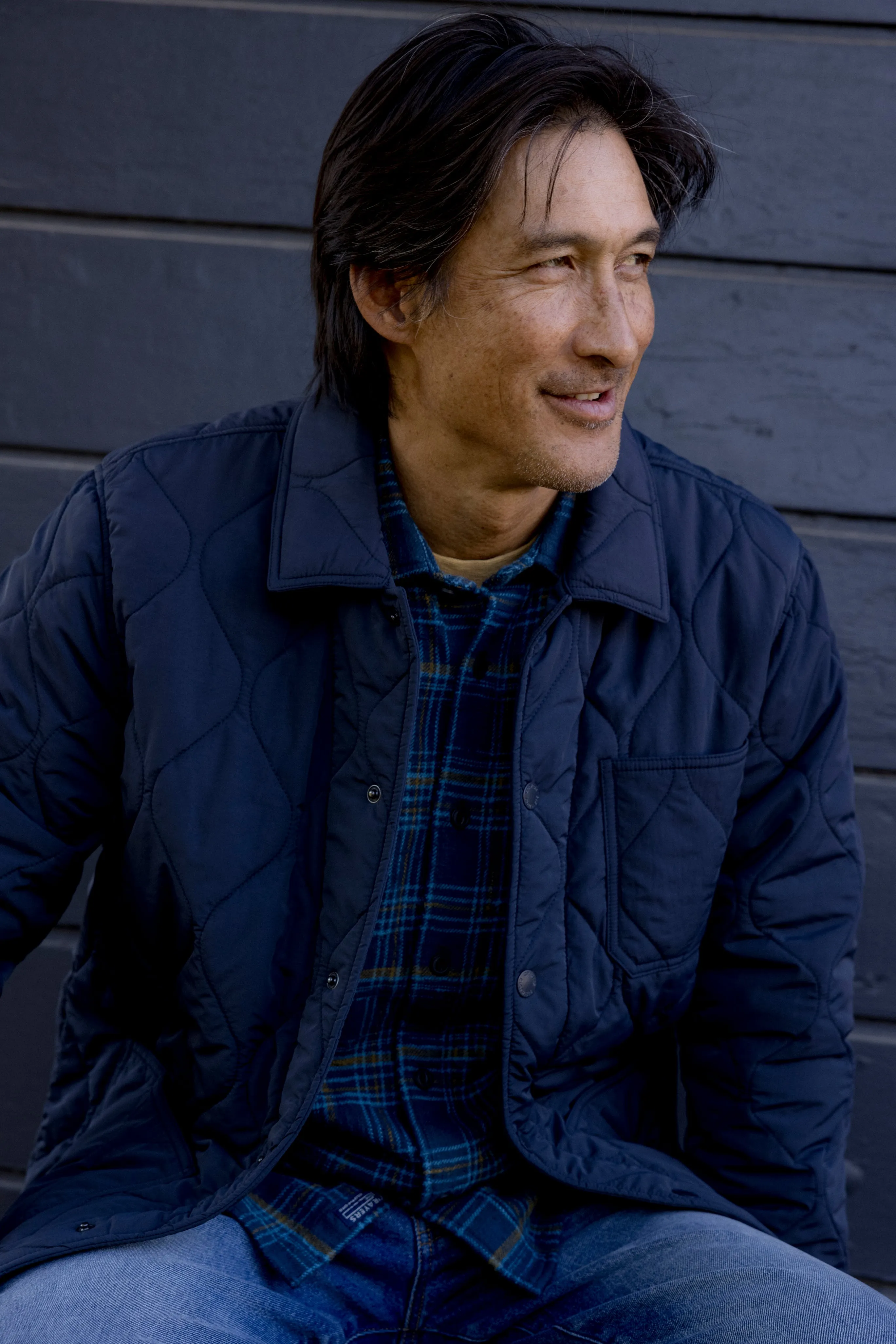 Putnam Quilted Chore Jacket - Navy