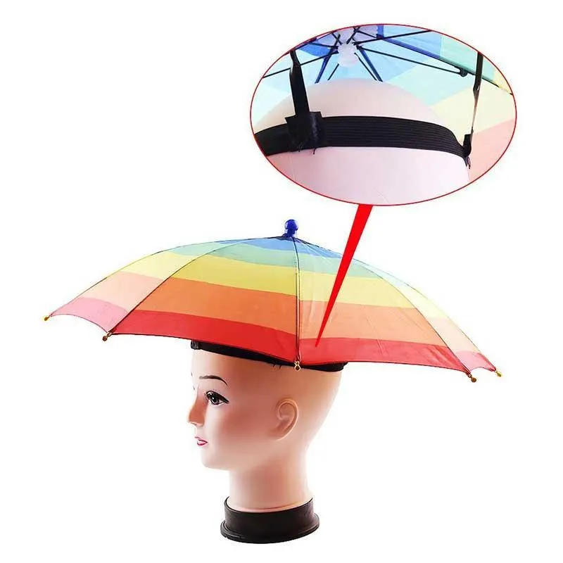 Rainbow Umbrella Hat