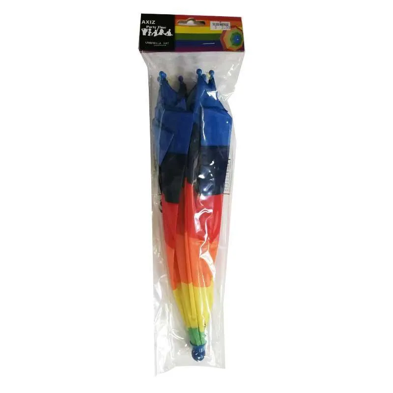 Rainbow Umbrella Hat