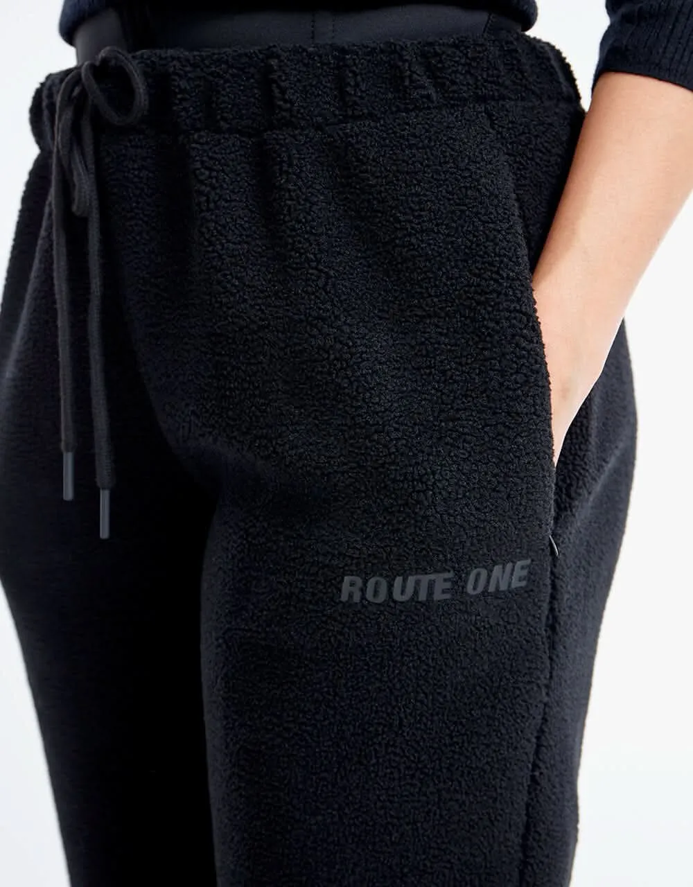 Route One Ursa Fleece Pants - Black