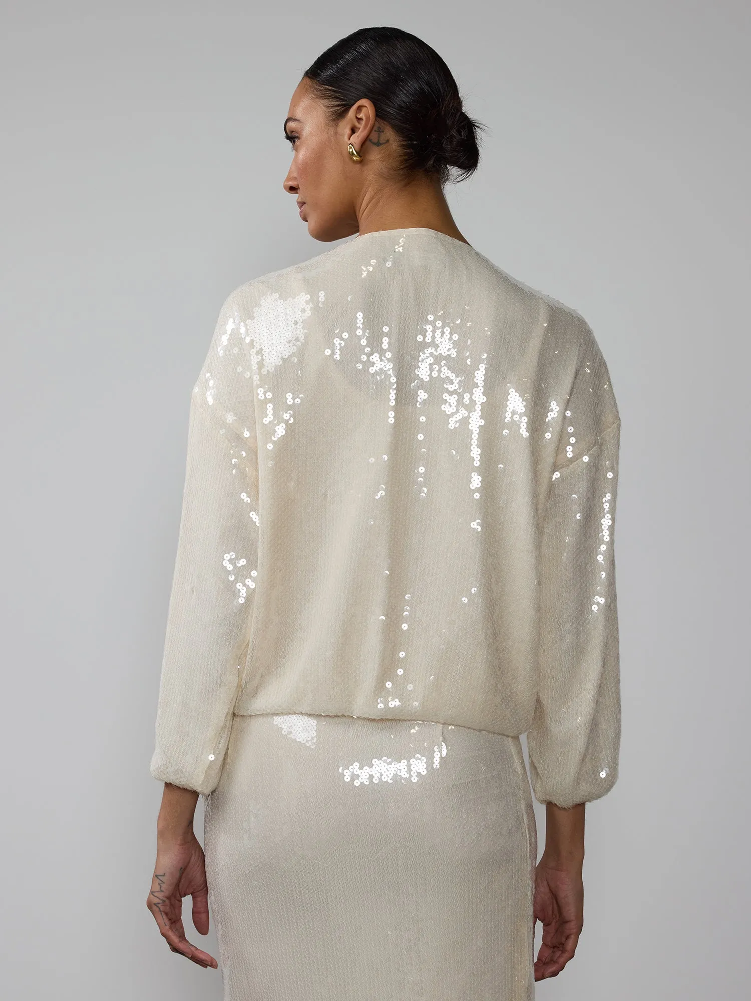 Sequin Bomber Jacket