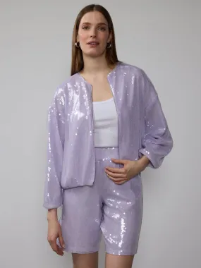 Sequin Bomber Jacket