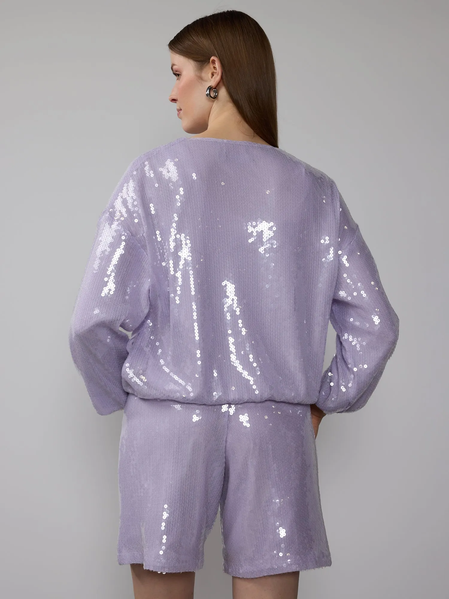 Sequin Bomber Jacket