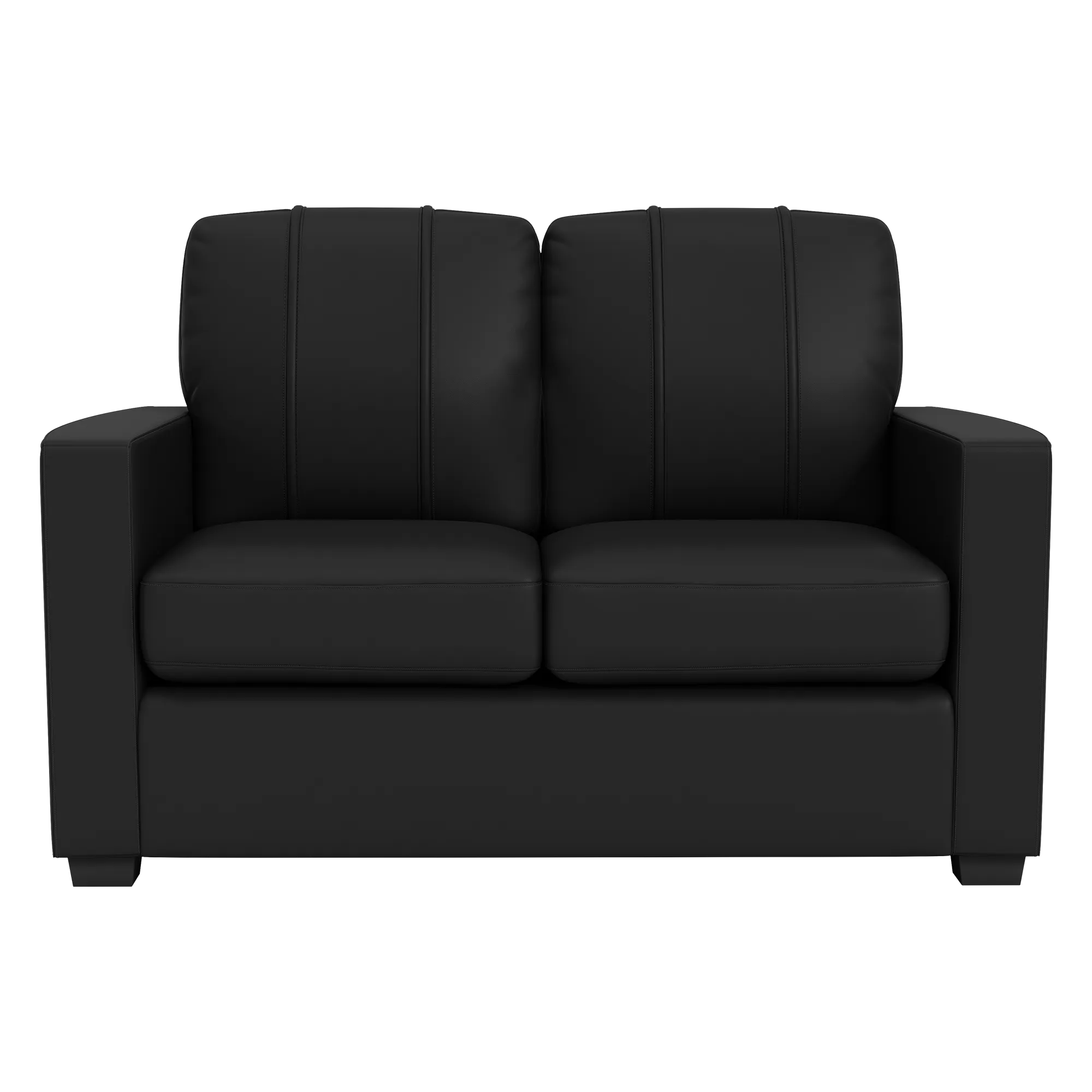 Silver Loveseat with Columbus Blue Jackets Logo