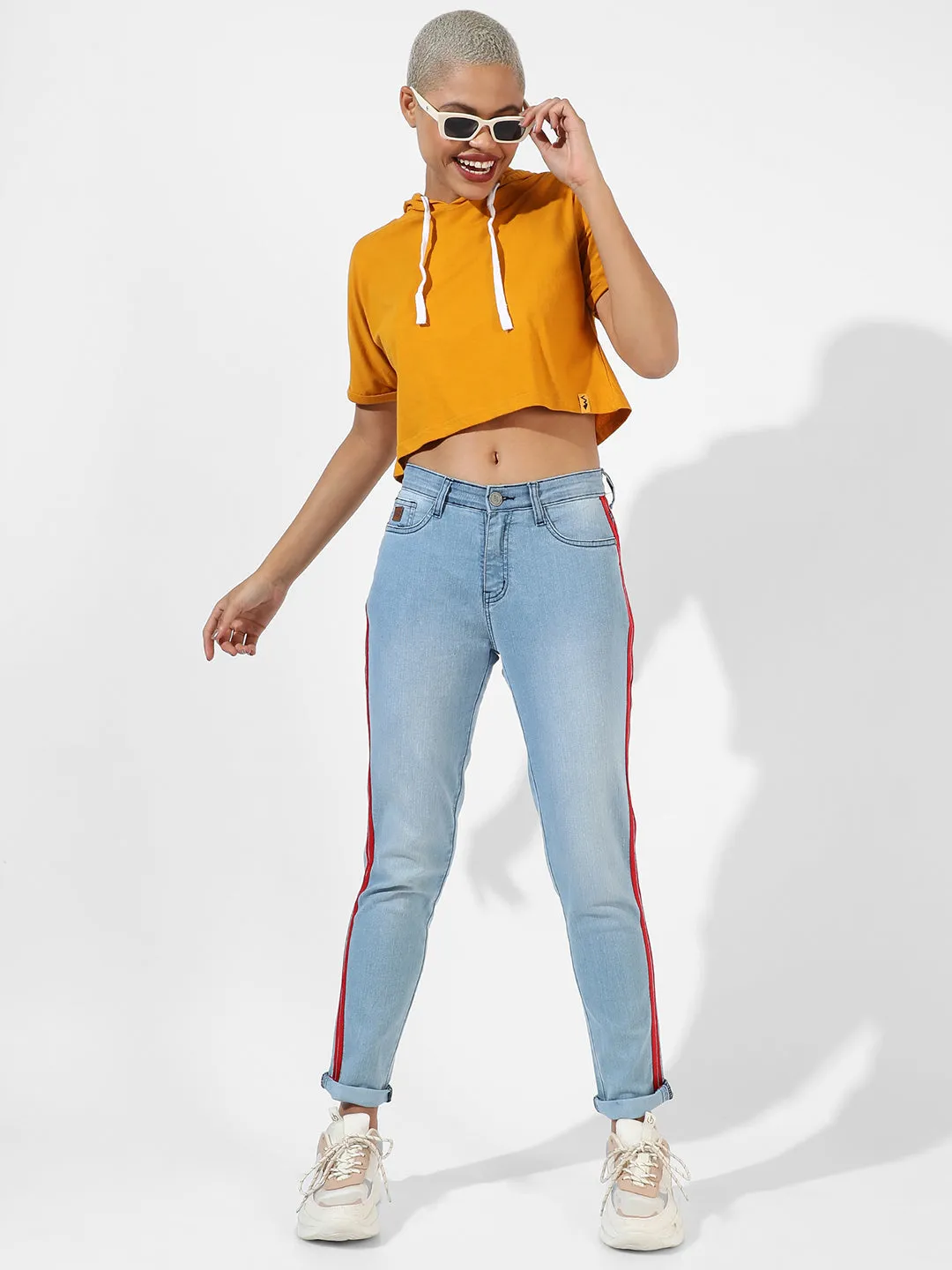 Solid Hooded Top
