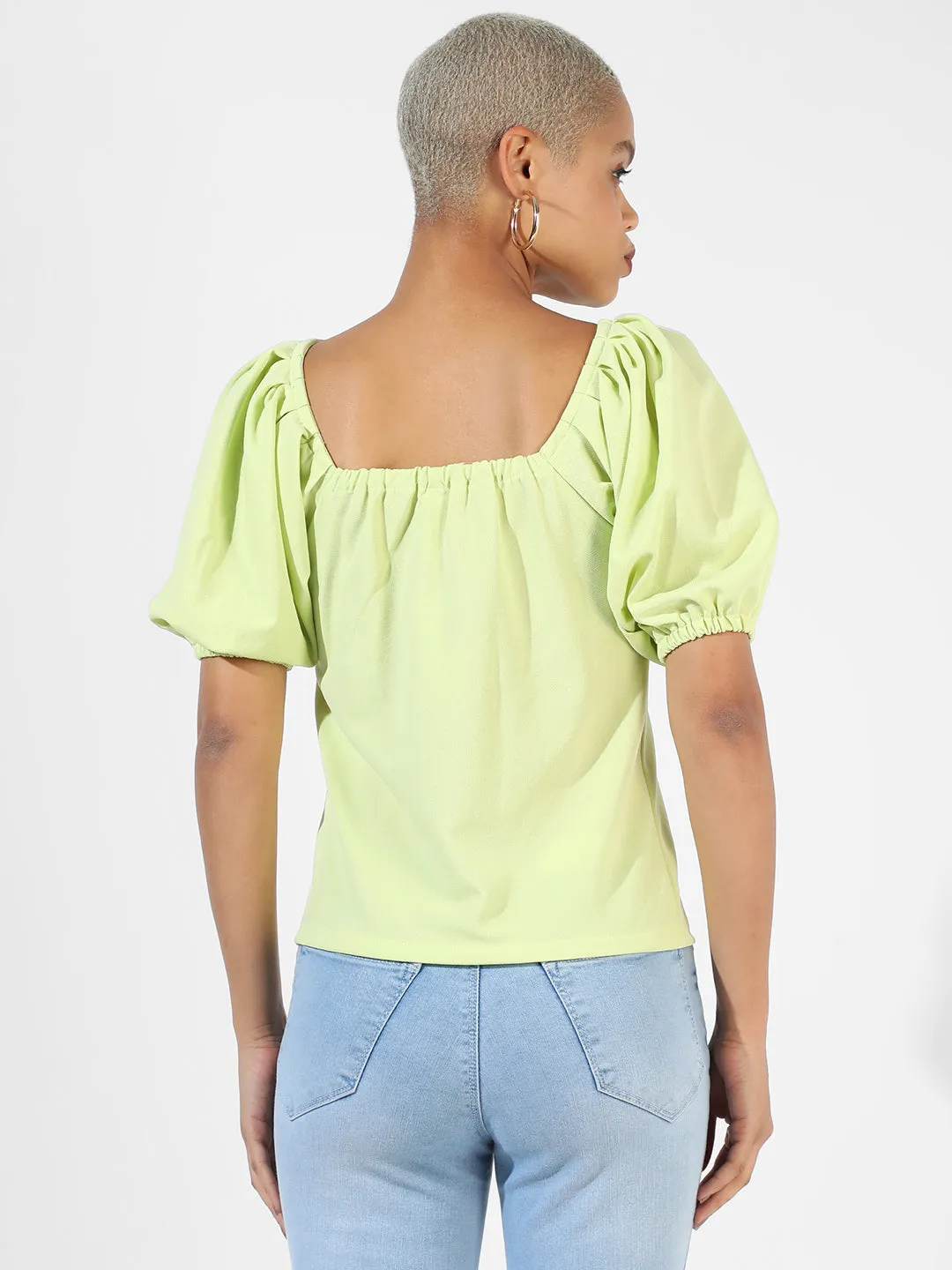 Solid Lime Green Top