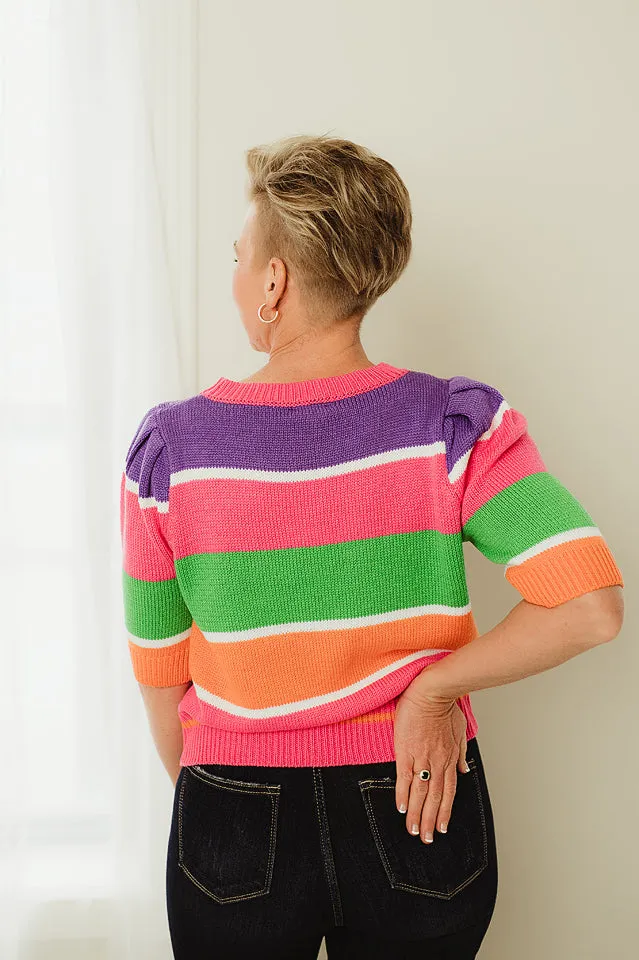 Striped Colorblock Sweater