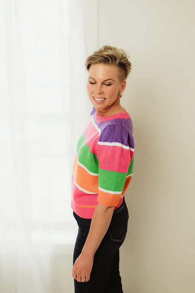 Striped Colorblock Sweater