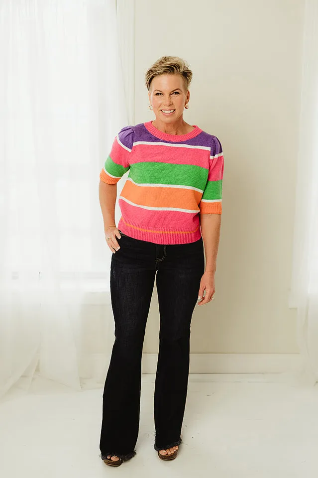 Striped Colorblock Sweater