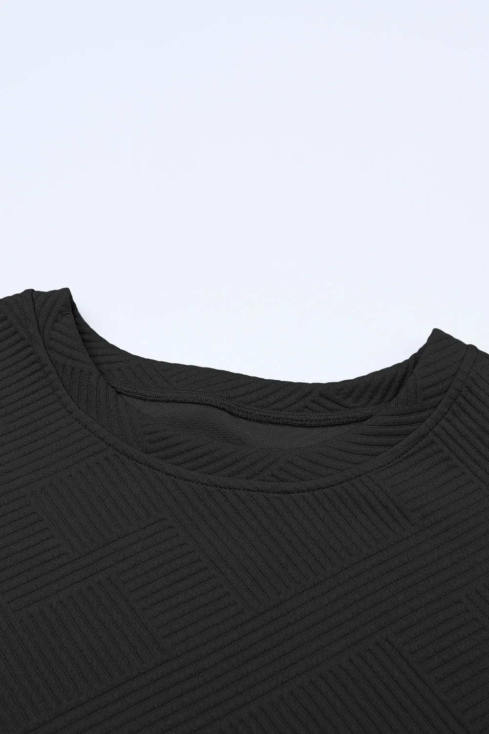 Stylish Black Women's T-Shirt & Pants Set - Relaxed Fit