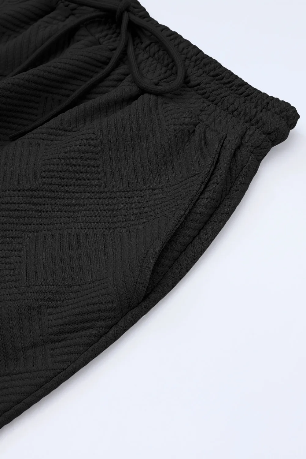 Stylish Black Women's T-Shirt & Pants Set - Relaxed Fit