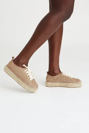 Taupe Sneaker Espadrilles