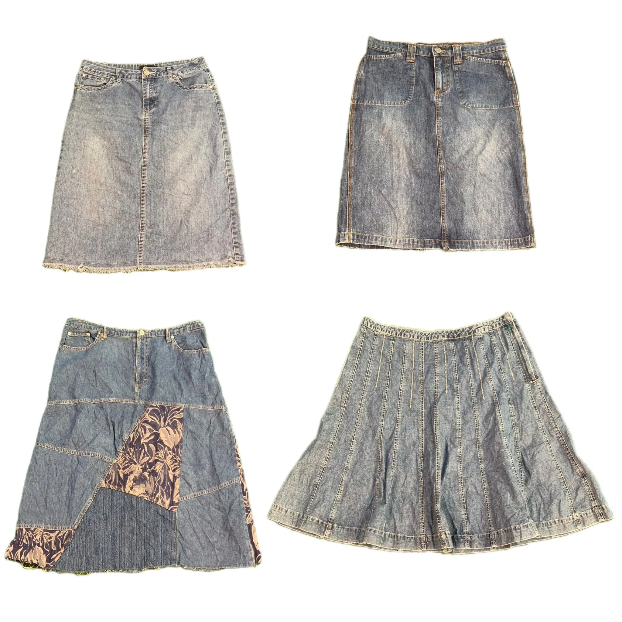 Vintage Denim Mini Skirts (DR-010)