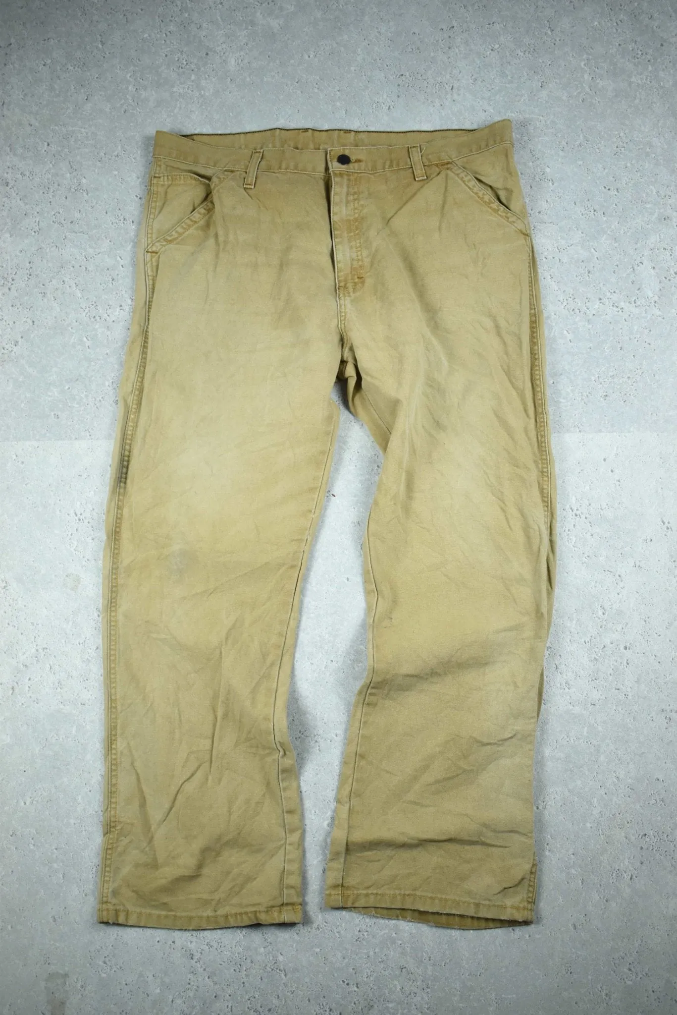 Vintage Dickies Relaxed Fit Workwear Pants Brown 36x30