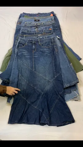 Y2K Denim Long Skirts 50 pieces